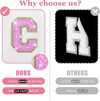 Personalized initial letter makeup bag,