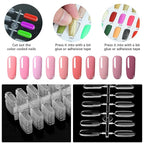 360pcs flat square nail tips
