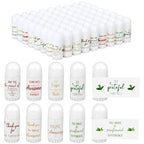 72 Pcs Mini Lip Balm Bulk Gift, 8 Assorted Flavors, Moisturizing for All Skin Types