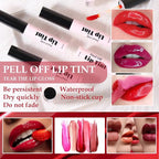 3 Colors Peel Off Lip Tint, Long Lasting Long