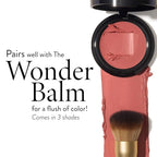 LAURA GELLER NEW YORK The Wonder Brush, Makeup Brush with Wooden Handle, Apply The Wonder Balm, Cream & Liquid Blush, Even Application and Blending