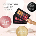 Large Magnetic Makeup Palette, Empty Magnetic Palette, Universal Magnet makeup palette for Eyeshadows, Powders, Customizable Beauty Organizer with Clear Window