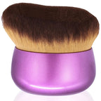 Extra Large Body Makeup Brush For Self Tanner, Leg Makeup &Bronzer Blend,75 mm Wide-headed Kabuki Brush Provides More Even &Pretty Application, Sunscreen Face& Back Makeup Brush, Wet&Dry Use- Purple