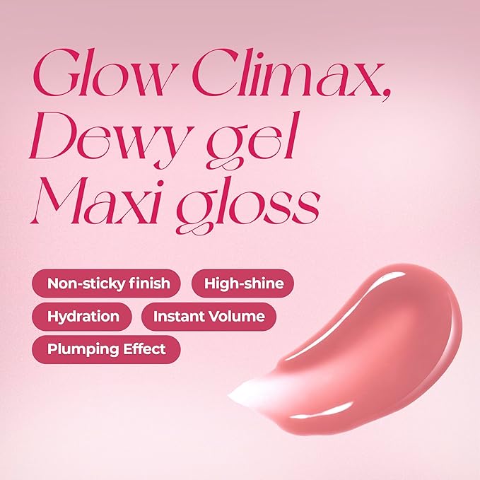 WM X NETFLIX SQUID GAME Dewy Gel Maxi Gloss 15 Solid Blood Set (+Watery Tok Tint Mini 7 Bloody Pop), lips, korean lip