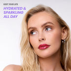 Wonderskin WONDER BLADING Top Gloss - Red Glitter Lip Gloss, Hydrating and High Shine Finish Lip Makeup (Red Glitter)