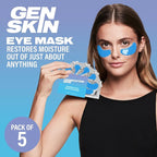 Eye Mask, Eye Masks for Dark Circles and Puffiness, Under Eye Mask with Hyaluronic Acid and Marine Algae, Vegan and Cruelty-Free Under Eye Patches, Marine Algae Eye Masks, 5-Pack