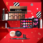 All in One Makeup Kit for Women Full Kit, Kit de Maquillaje para Mujer Included 16 Colors Eyeshadow Palette, Brushes, Mascara, Eyeliner, Lipstick Palette, Contour Stick