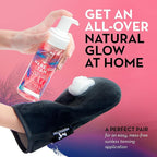 Mystic Tan Self Tanning Bundle: Wake-Up Tan Self Tanner Water Mousse 5.5 fl. oz. + Streak Free Tan Applicator Mitt - Hyaluronic Acid Overnight Moisturizer, Easy-to-Use, Works While You Sleep