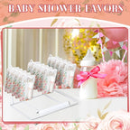 30 Sets Baby Shower Lip Balm Bulk Baby Shower Favors Pink Floral Gender Reveal Small Lip Balm wedding Thank You Gifts Honey Moisturizing Lip Balm Favors for Guest Coworkers Women Men