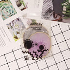 Honbay 2PCS Golden Edge Resin Nail Art Palettes Drawing Plates Manicure Display Tools for Women