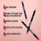 Rimmel Lasting Finish 8HR Soft Lip Liner Pencil - Vibrant, Blendable Formula to Lock Lipstick in Place for 8 Hours - 195 Sunset Pink, .04oz