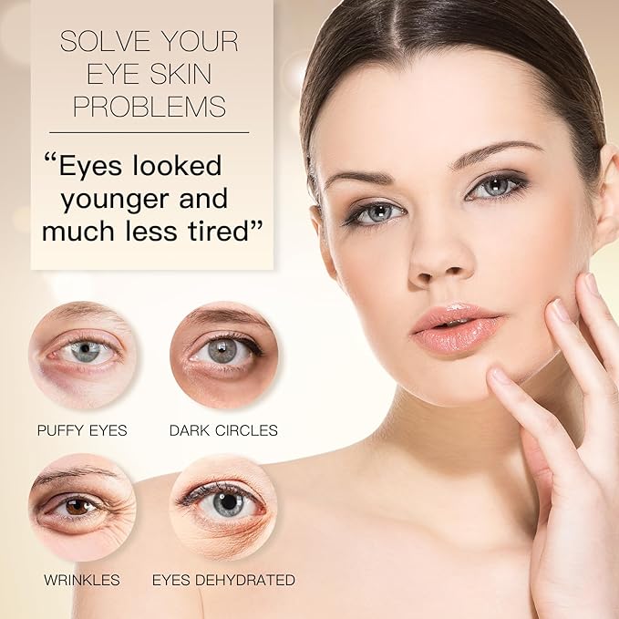 Under Eye Patches for Puffy Eyes: 60PCS Collagen Eye Gels Pads - 24K Gold Under Eye Mask - Reduce Dark Circles & Bags - Skin Eye Care Products