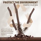 SINAHET Dermaplane Razor for Face, (3 Count) Professional Dermaplaning Tool with Coffee Grounds Based Handle, Facial and Eyebrow Hair Removal