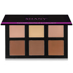 SHANY Powder Contour & Highlight Makeup Palette with Mirror - 6 Color Contour Palette - CONTOUR