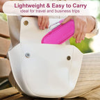 co2CREA Hard Case and Replacement Head Compatible with Finishing Touch Flawless Facial Hair Remover Electric Face Razor for Women (Pink Crystal Case + Replacement Head)