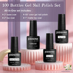 JODSONE Gel Nail Polish Starter Set 100 Pieces Multi-color Gel Nail Polish Nail Salon Home Use In Shine