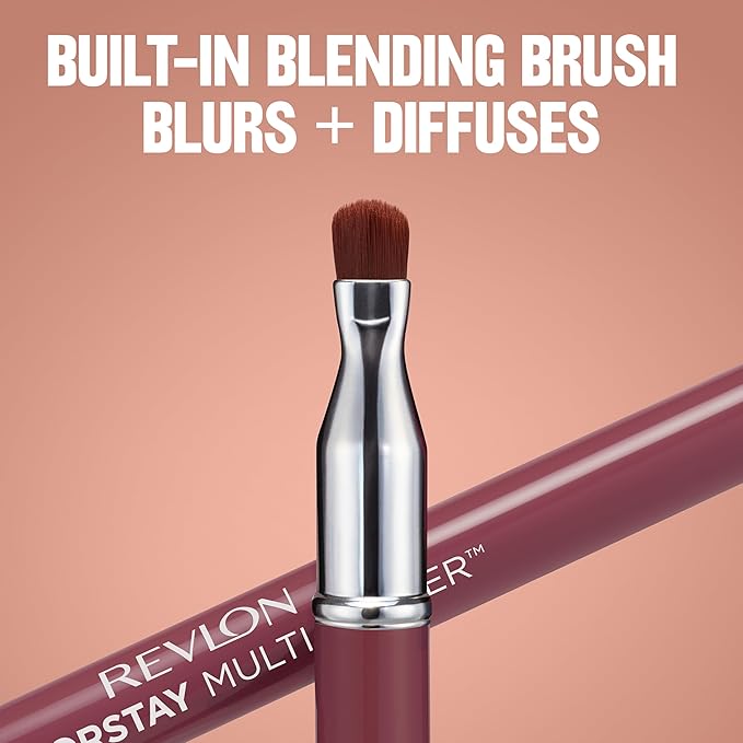 Revlon ColorStay Multi-Liner, Creamy Formula, Multiuse For Lips, Eyes & Face, Precision Brush for Easy Blending, 012 High Point