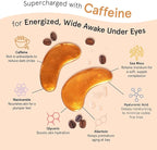 grace & stella Caffeine Under Eye Patches - Awakening Eye Patches for Puffy Eyes and Dark Circles - Under Eye Mask Patches with Niacinamide & Hyaluronic Acid - Vegan, Cruelty-Free (Bronze, 24 Pairs)