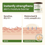 Aveeno Daily Moisturizing Cream with Prebiotic Oat & Shea Butter for Body, Face & Hands Moisturizer Cream, Hydrates Normal to Dry, Sensitive Skin, Fragrance Free, Non-Comedogenic, 20 oz