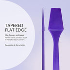 PANA 200pcs Cosmetic Make Up Disposable Plastic 2.5" Spatulas Skin Care Facial Cream Mask Spatula (PURPLE-200 Pieces in a Box)