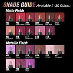 FOCALLURE Ultra Chic Metallic Lipstick,Rich Vitamin E Lip Crayon,Lightweight Shinning Color without Drying or Fading,Long Lasting Lips Makeup,#29 Topaz