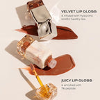 Mistine Makeup Lip Gloss Lip Plumber Non-sticky Tinted Lip Gloss Infused with 1% Peptide Moisturizing Shiny Finish Lip Tint Hydrating Lifter Gloss Lightweight Feeling Lip Oil J02 Secret Love 0.1 fl oz