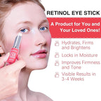 Retinol Eye Stick, Retinol Eye Cream for Dark Circles and Puffiness, Under Eye Cream Anti Aging, Eye Cream for Puffiness and Bags under Eyes, Brightening Eye Balm Reduces Fine Lines and Dark Circles