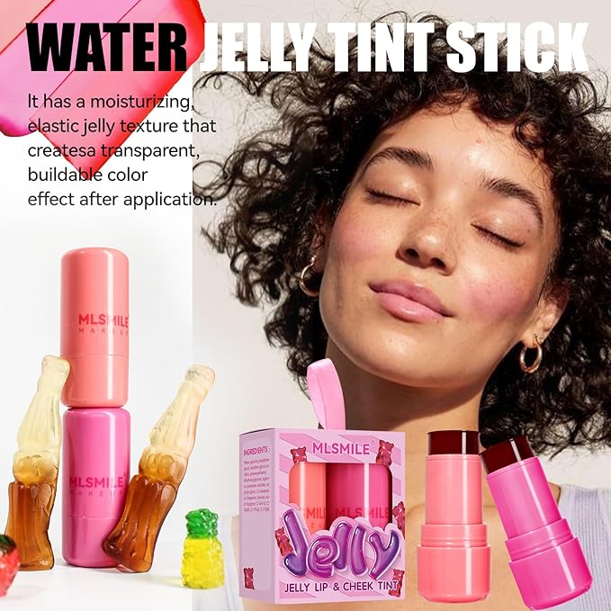 2PCS Milk Water Jelly Tint, Sheer Lip & Cooling