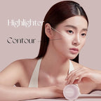 Moon Glow Contour & Glow Palette, Lightweight Cream