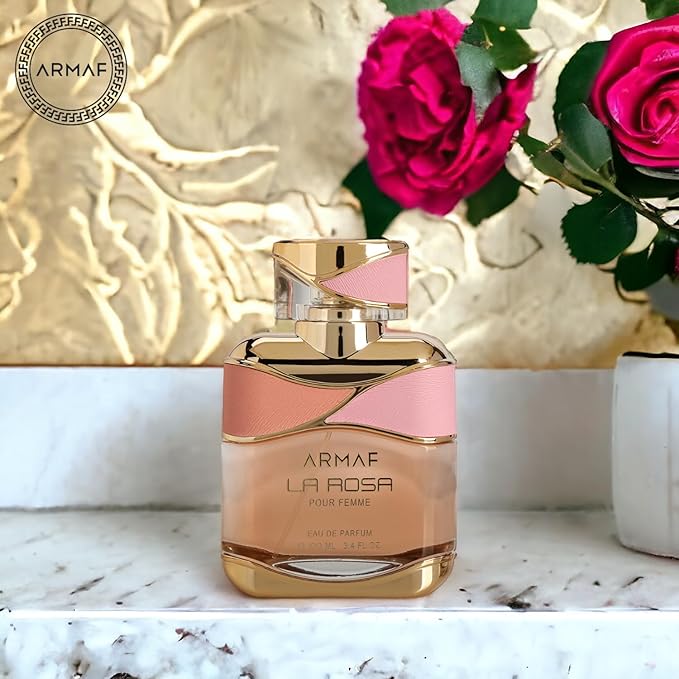 Armaf La Rosa Pour Femme Eau De Parfum 100ML For Her, Floral Fragrance, Perfume For Women, La Via