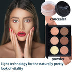 All in One Makeup Kit For Beginners Full Kit, Full Makeup Kit For Teen Girls, Makeup Gift Set, Include Eyeshadows, Concealer, Cosmetic brush, Lip Gloss, Lipstick, Powder puff, Mascara -005