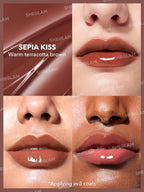 SHEGLAM PoutPerfect Moisturizing Solid Lip Gloss Non Sticky Lipstick with Coconut Oil - Sepia Kiss