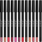 IS'MINE Matte Lip Liner Set - 12 Assorted Colors High Pigmented Natural Lip Makeup Soft Pencils Longwear Smooth Ultra Fine (Color Set -1)