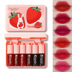 6 Colors Lip Tint Stain Set, Multi-Use Lip & Cheek Tint Korean Makeup Mini Liquid Lipstick, Lip Stain Long Lasting Waterproof Non-Stick Cup Moisturizing…