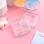 Beaupretty 8 Pieces Empty Eyeshadow Pallet 4 Grids