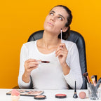 Makeup Mixing Palette Spatula Set, 2PCS Mini Acrylic Makeup Palette & 2PCS Silicone Skincare Spatula, Cream Foundation Palette for Mixing and Save Cosmetics (Pink,Square+Heart)