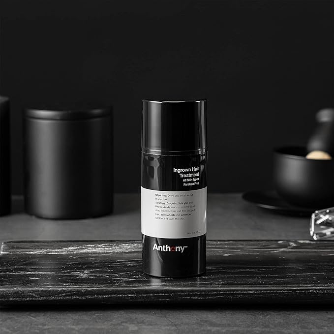 Anthony Ingrown Hair Treatment for Men (Pack of 2) – Gel Solution to Calm Down Razor Burn – Scar and Redness Eliminator, Bump Removal – 3 Fl. Oz