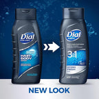 Dial Men 3in1 Body, Hair and Face Wash, Hydro Fresh, 16 fl oz, Pack of 6