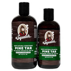 Dr. Squatch Natural Hair Bundle for Men - Healthy, Full Looking Hair - Pine Tar Shampoo (8 fl oz), Pine Tar Conditioner (11.5 fl oz)