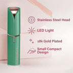 Facial Hair Removal for Women | Electric Razor Device Small Mustache Dermaplaning Remover Tools Tweezers Epilator Trimmer Face Dermaplane Shavers Beauty Gadgets Set Accessories by VISOFO (Emerald)