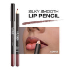 KISS New York Professional Slim Lip Pencil, Creamy Soft Lip Liner, Smooth Long-Lasting Rich Lip Color, Natural Lip Makeup, Water-Resistant Lip Crayon (Coffee)