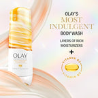 Olay Body Wash for Women, Indulgent Moisture, 24hr Moisturizing & Nourishing Formula, Infused with Vitamin B3 Complex, Luxurious Fragrances, Mango Butter & Vanilla Orchid Scent, 20 fl oz