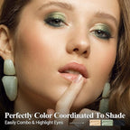 Neutral Eyeshadow Stick Makeup Set, Metallic Shimmer Matte Cream Eye Shadow Eyeliner Brightener Pencil Crayon - Classic 6PCS A013