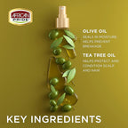 African Pride Olive Miracle Shampoo & Conditioner 2 in1 Formula (3 Pack) enriched with tea tree and olive oil to moisturize and protect hair and scalp, 12oz.
