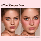 Freckle Blush Pen, 2in1 Light Brown Faux Freckle Stamp Pen Soft Pink Liquid Blush for Summer Sunkissed Makeup, Natural Lifelike Waterproof Long Lasting Quick Dry Fake Freck Tint Marker Pen01#