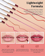 Lip Stain Marker Pen Set, 2Pcs Lip Liner Longlasting