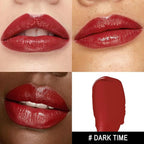 MAKI YIKA Moisture Dark Red Lipstick for Women Hydrate Lip Balm for Dry Cracked Lips Weightless Glossy Lip Color Juicy Finish,MA052 Dark Time