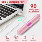 Bikini Trimmer for Women, 2 in 1 Electric Razor with LED Light, Body Facial Hair Remover, Type-C Charging, Wet/Dry Use for Smooth Skin