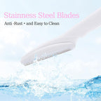 40pcs Eyebrow Razor for Women, Face Shaver Kit Dermaplaning Tool for Peach Fuzz Removal, Stainless Steel Blades with Protective Covers | Eyebrow Trimmer, Facial Hair Removal(Black White Brown)