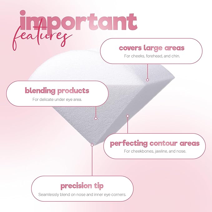 StansOut Memory Foam Makeup Sponge – No-Water-Needed Blender for Liquid, Cream & Powder Foundation – Airbrush Finish, Flawless Application